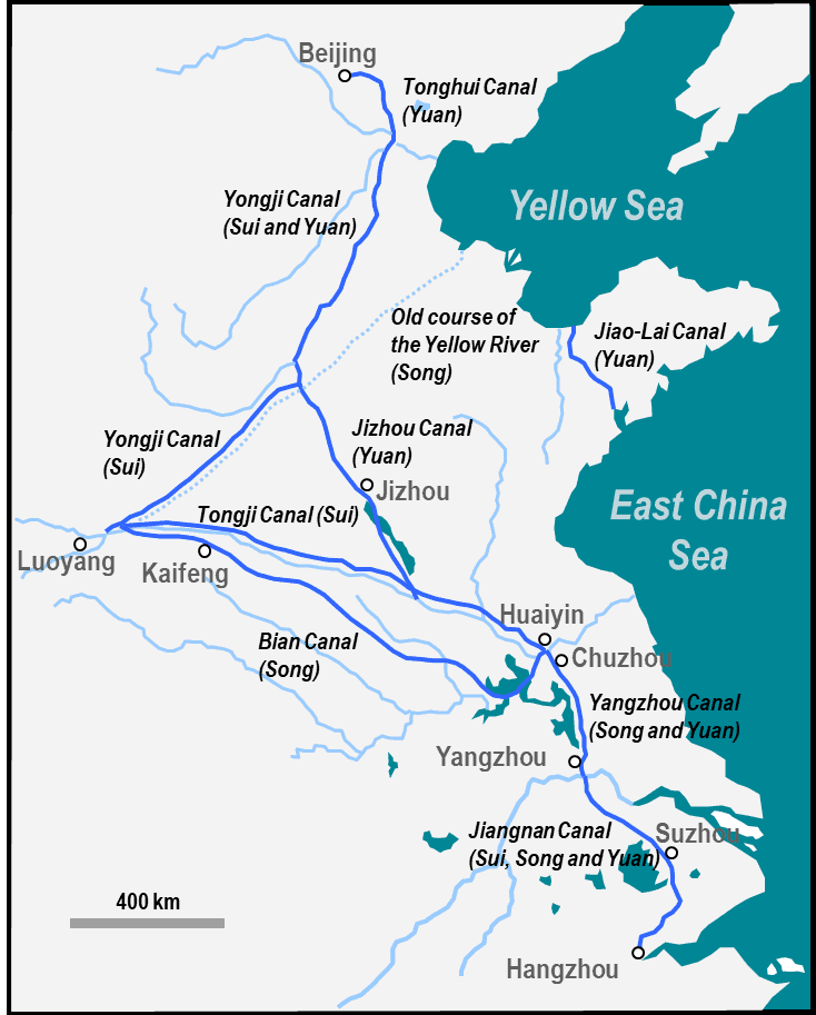 grand canal china map Grand Canal System The Geography Of Transport Systems grand canal china map