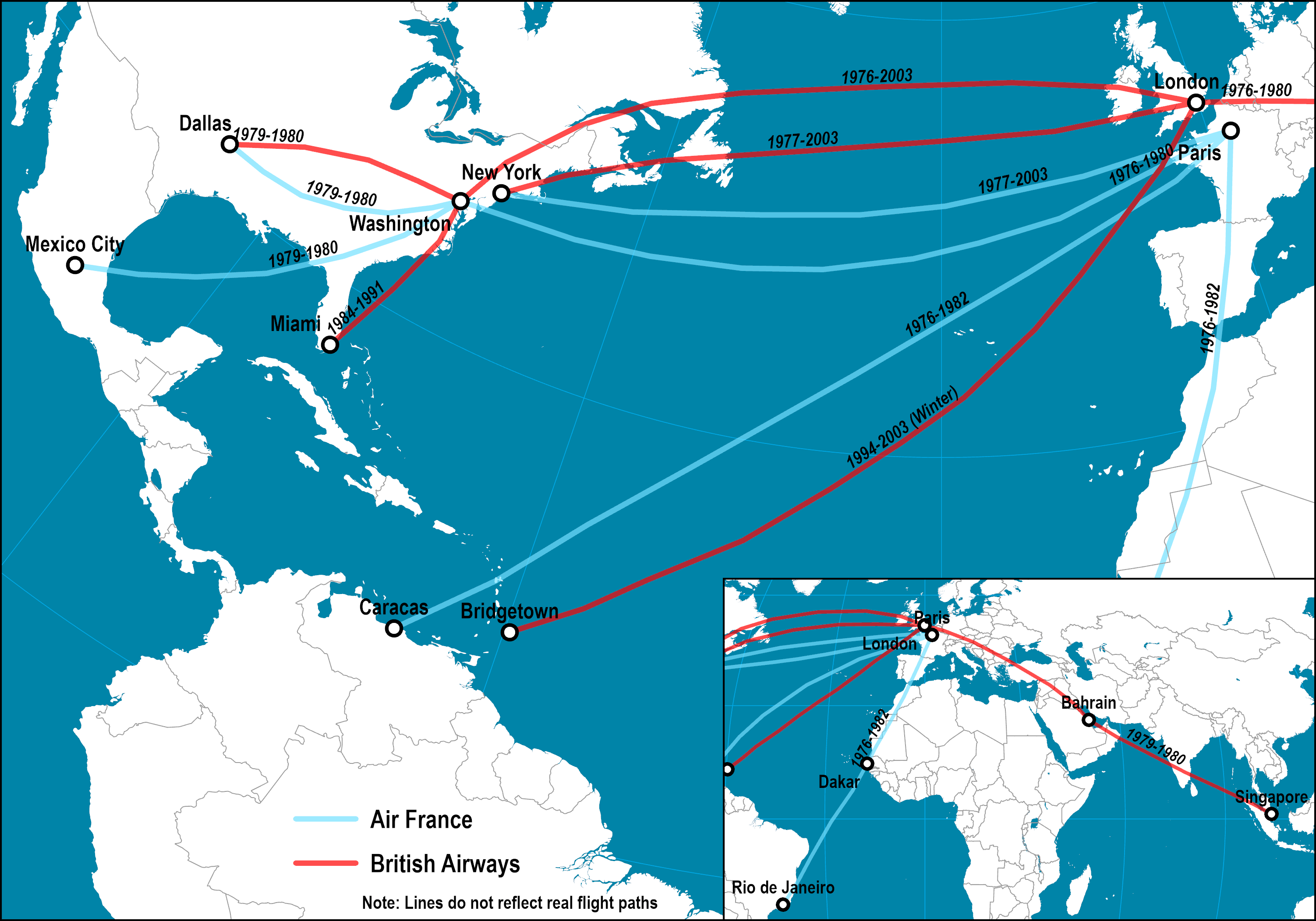 Concorde Route Map To Singapore