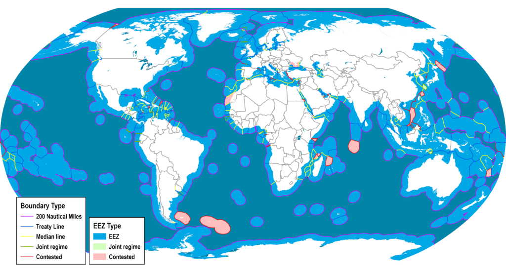 Exclusive Economic Zones (EEZ) | The Geography Of Transport Systems