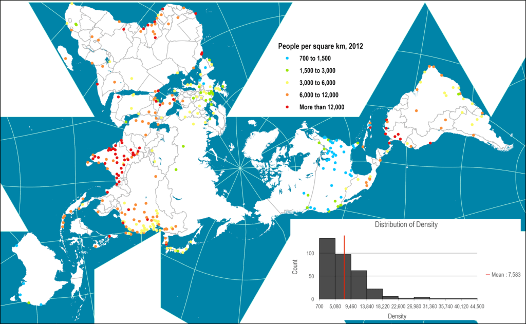 Map-Global-Urban-Density | The Geography of Transport Systems