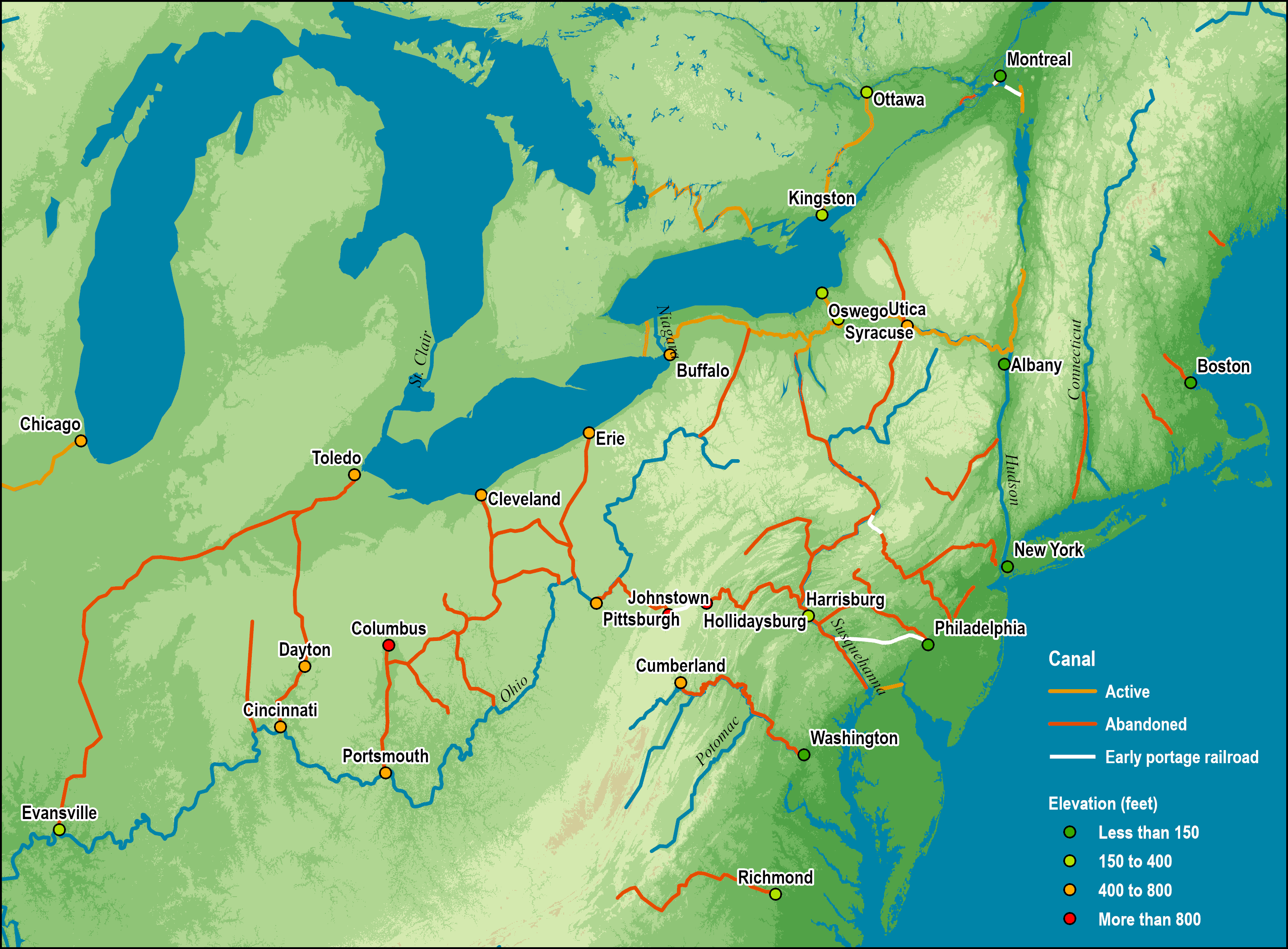 great canal map