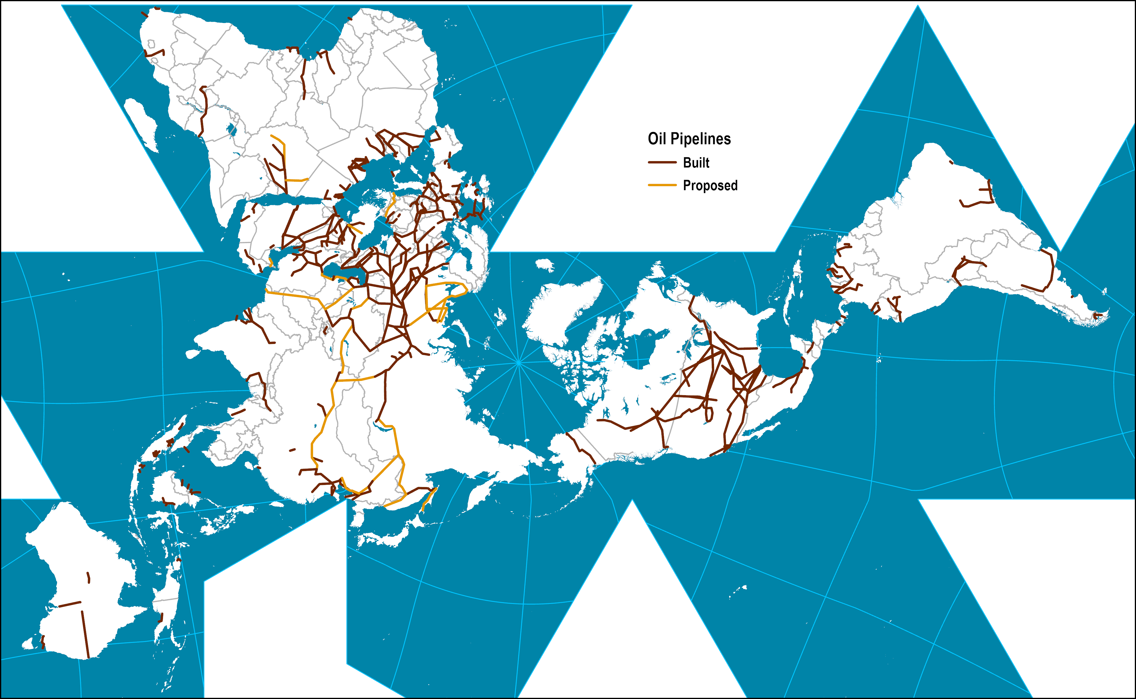 Major Oil Pipelines | The Geography Of Transport Systems