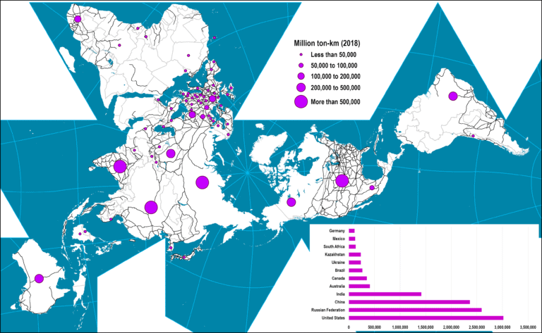 World Rail Freight Traffic | The Geography of Transport Systems