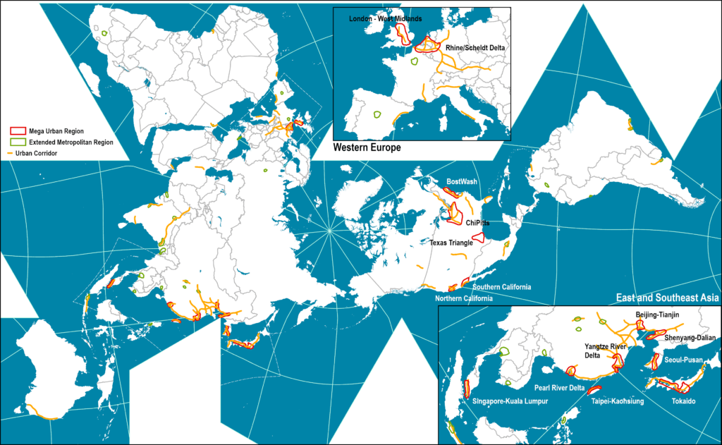 World's Largest Urban Regions | The Geography of Transport Systems