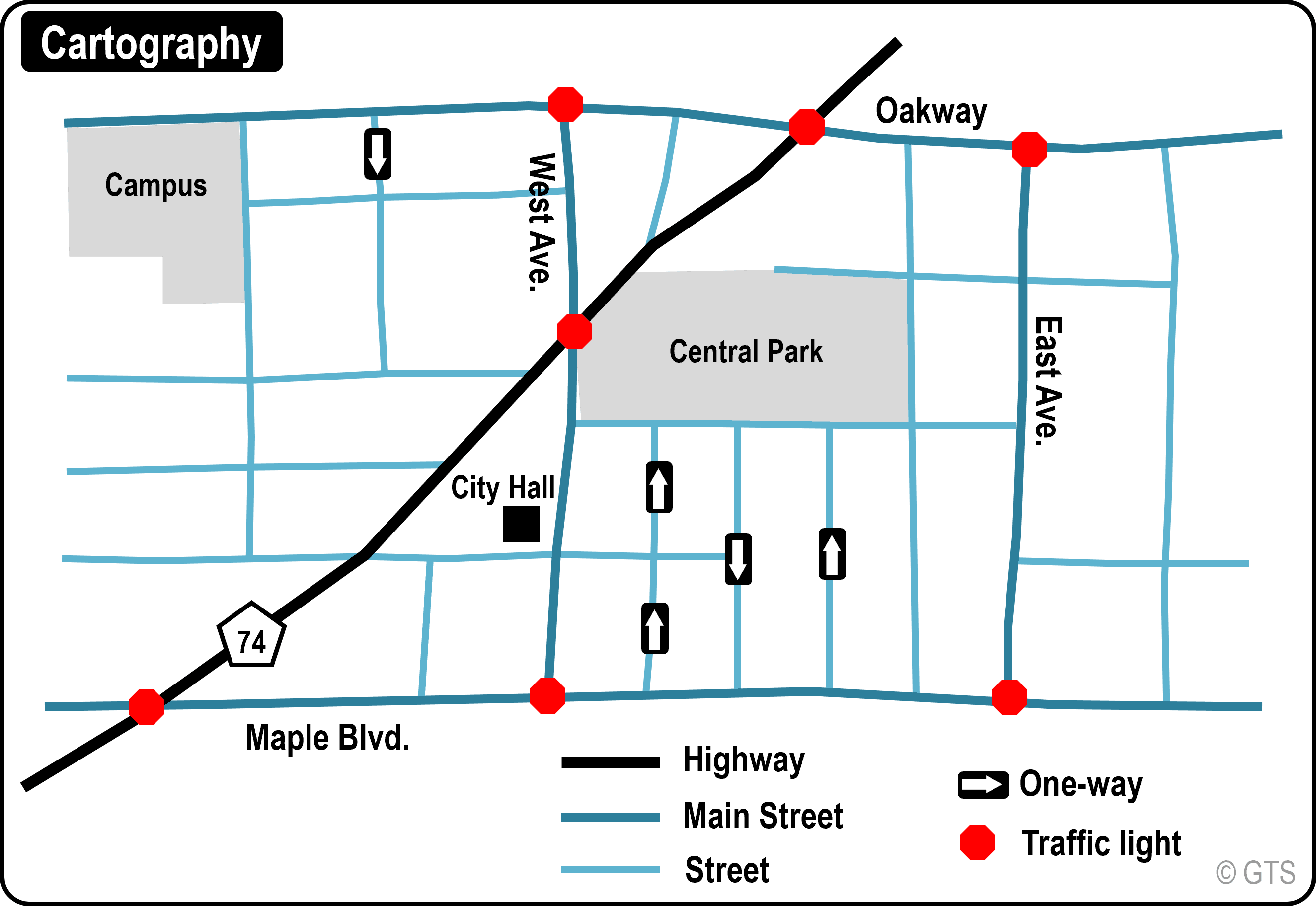 Cartography of a Network Data Model The Geography of Transport Systems