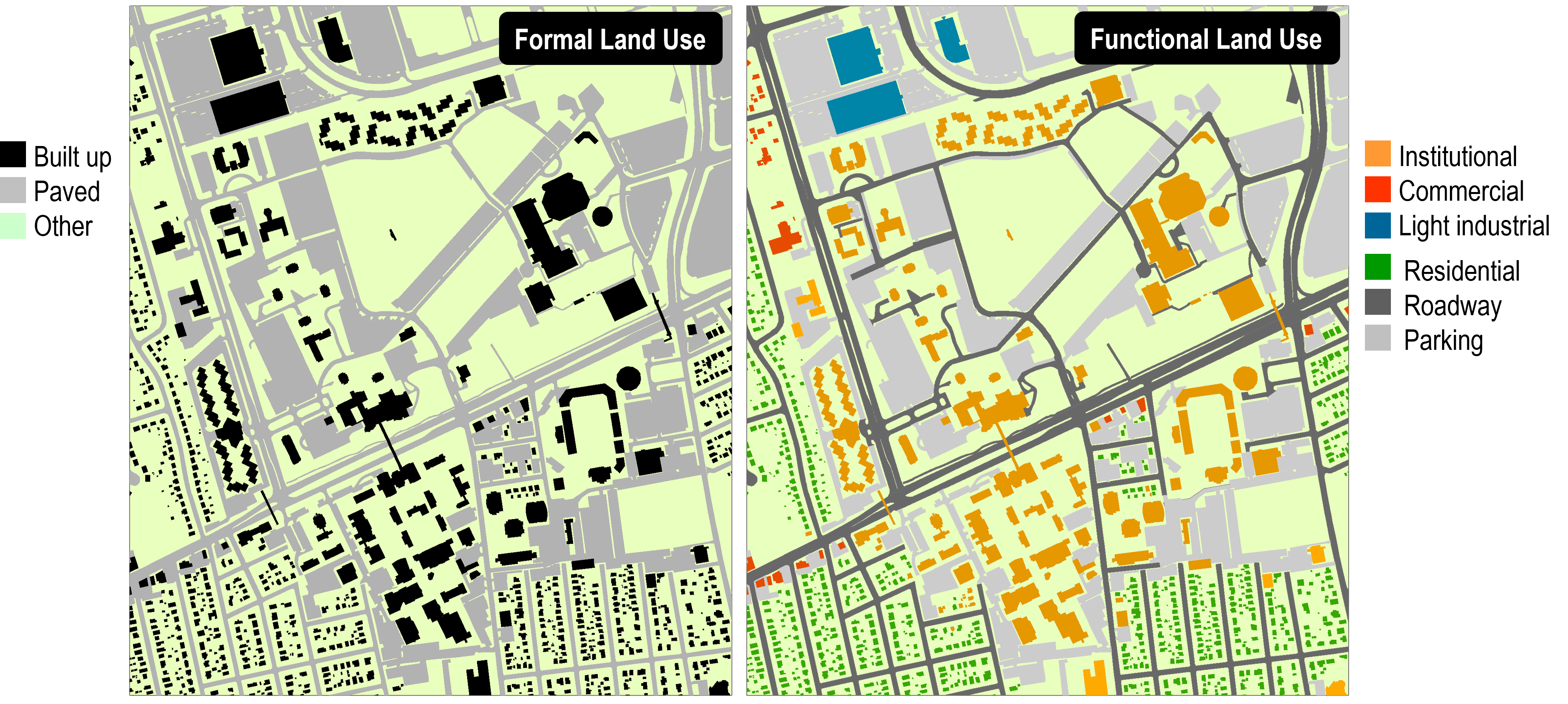 Formal And Functional Land Use The Geography Of Transport Systems